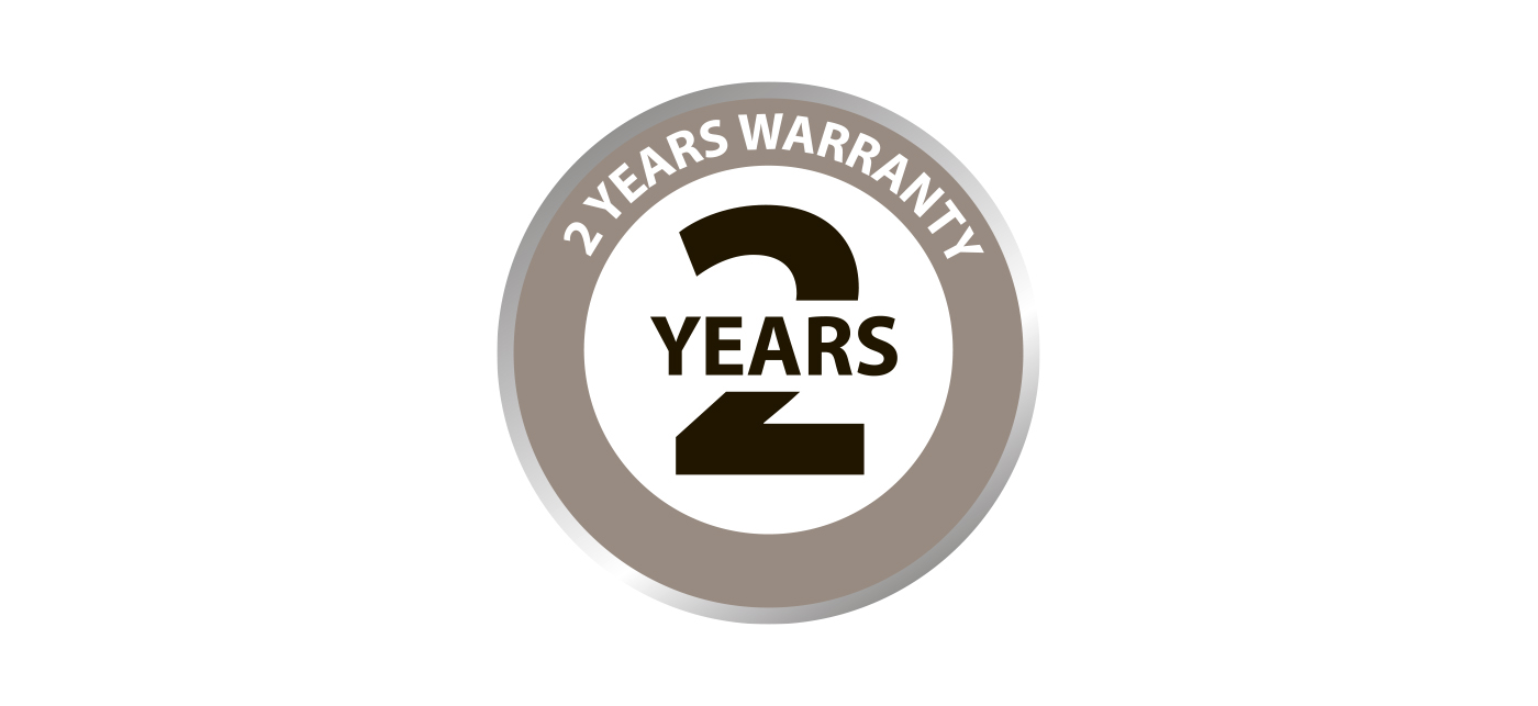 2 YEARS WARRANTY