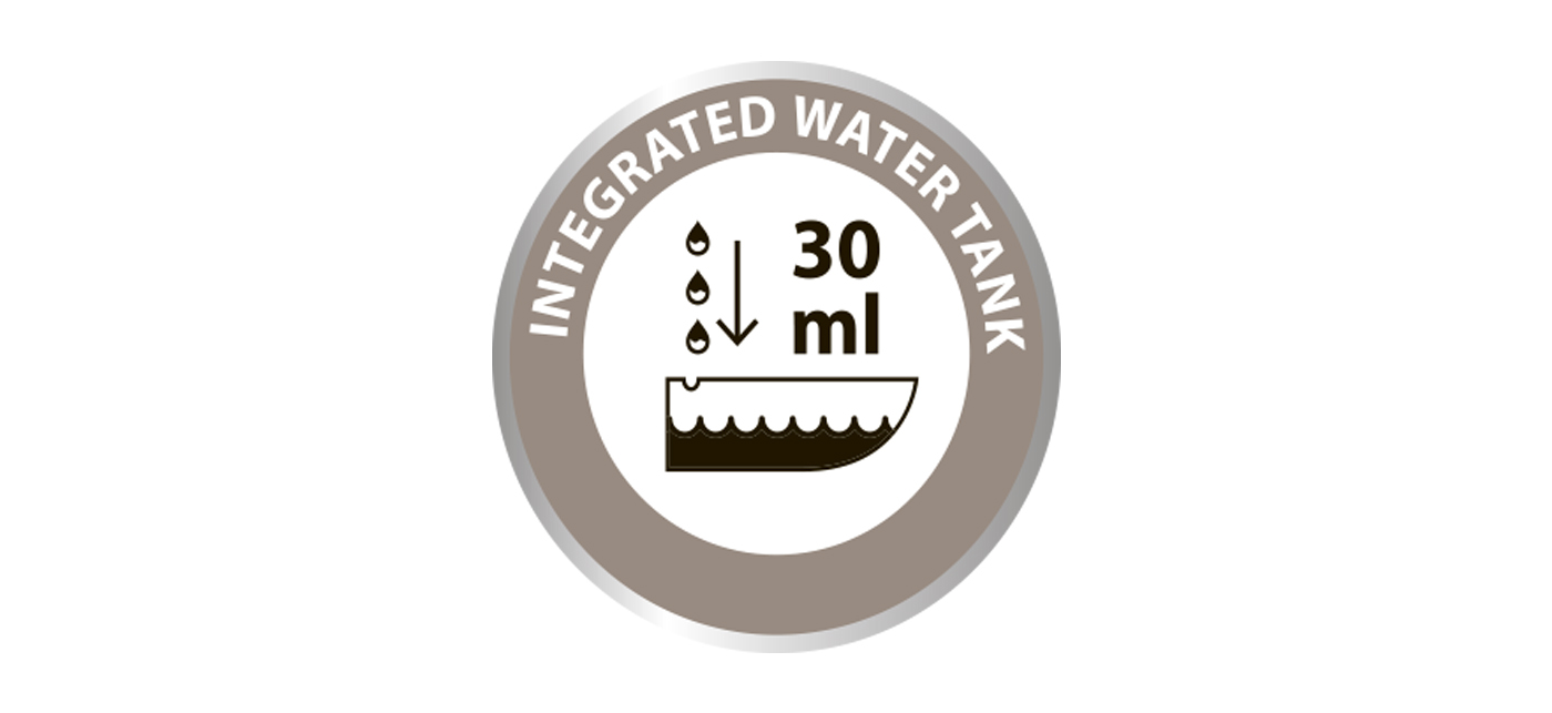 INTEGRATED WATER TANK WITH 30 ML CAPACITY